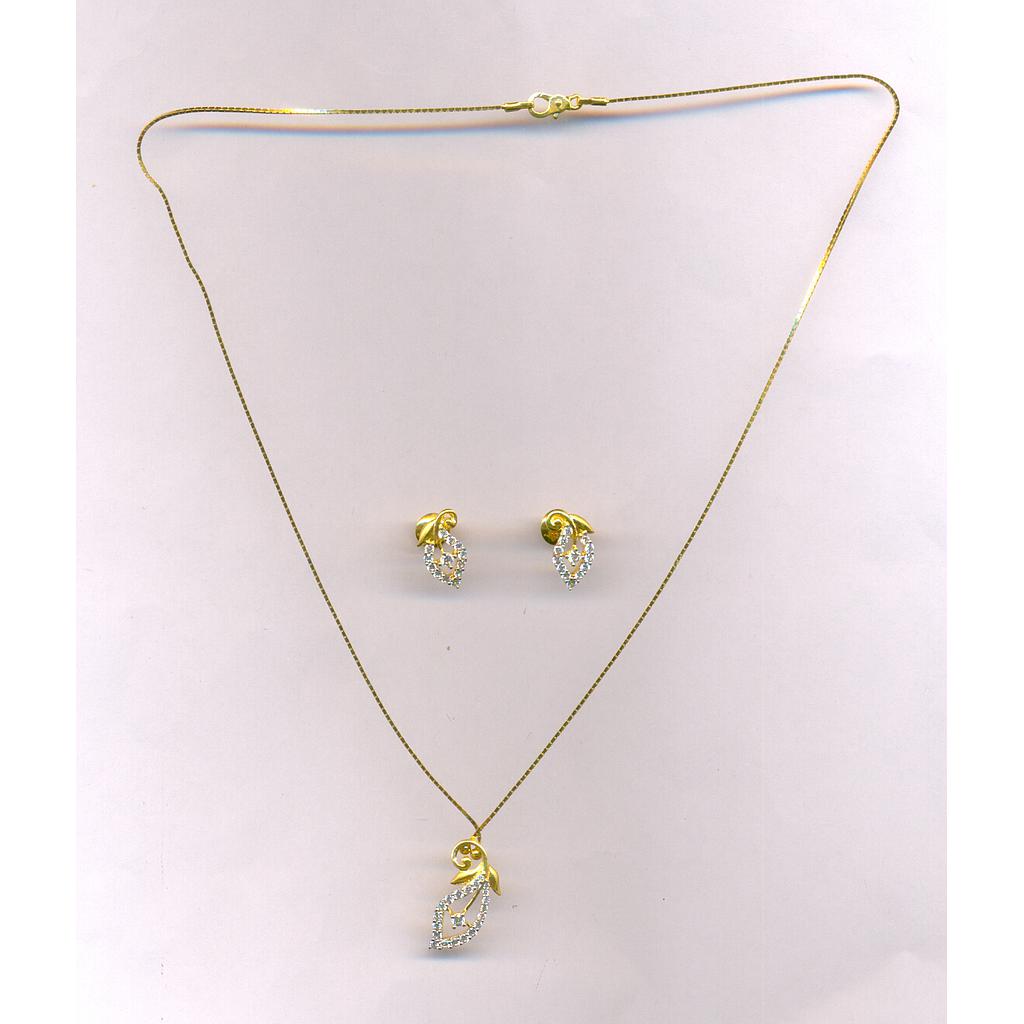 GOLD HALF SET PENDENT CASTING EXCLUSIVE