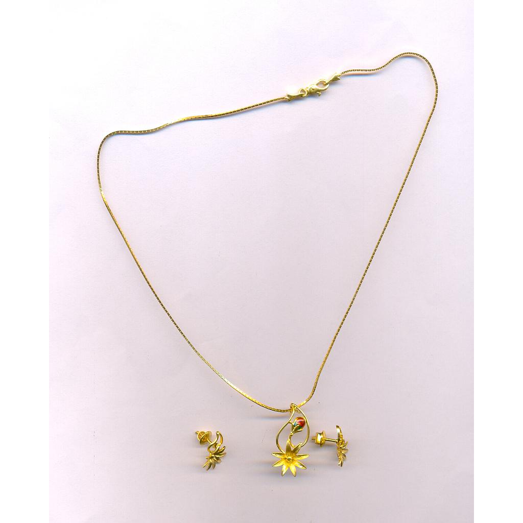 GOLD HALF SET PENDENT CASTING EXCLUSIVE