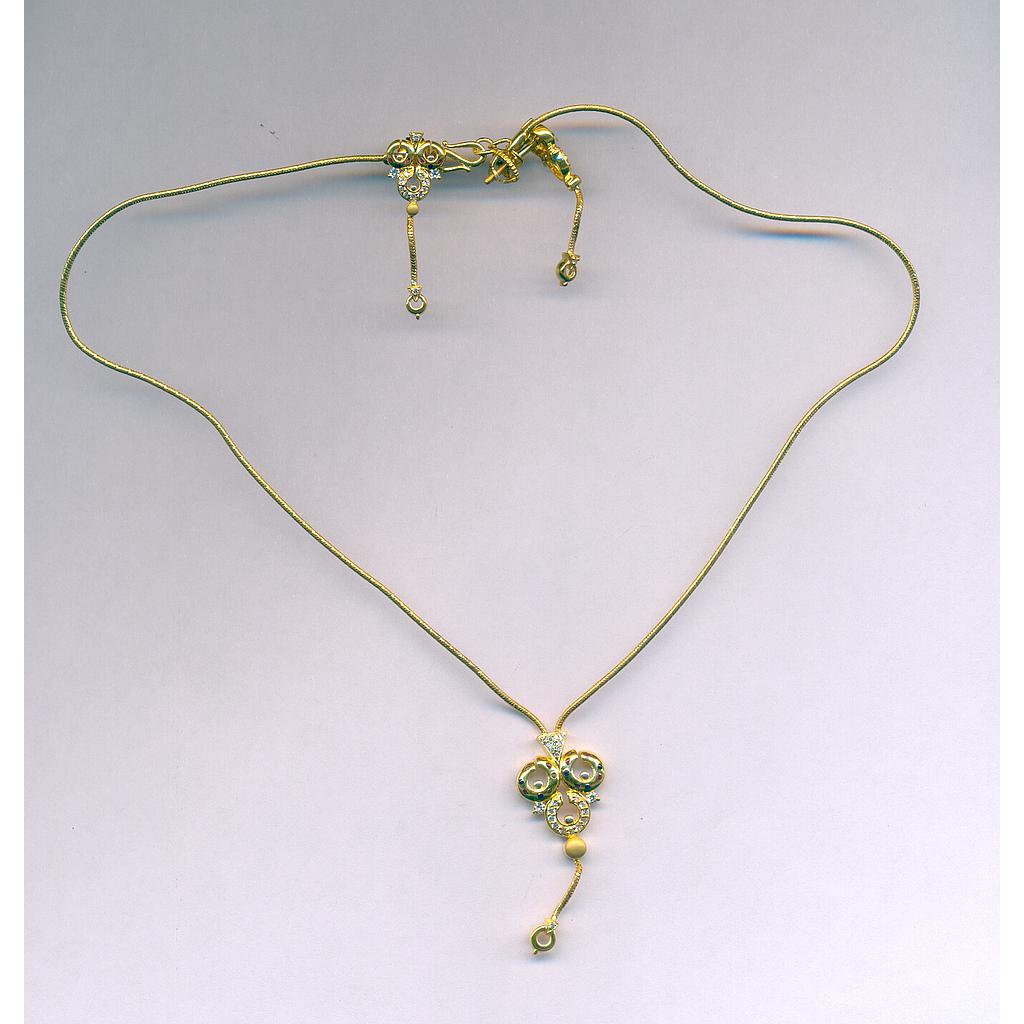 GOLD HALF SET PENDENT CASTING EXCLUSIVE