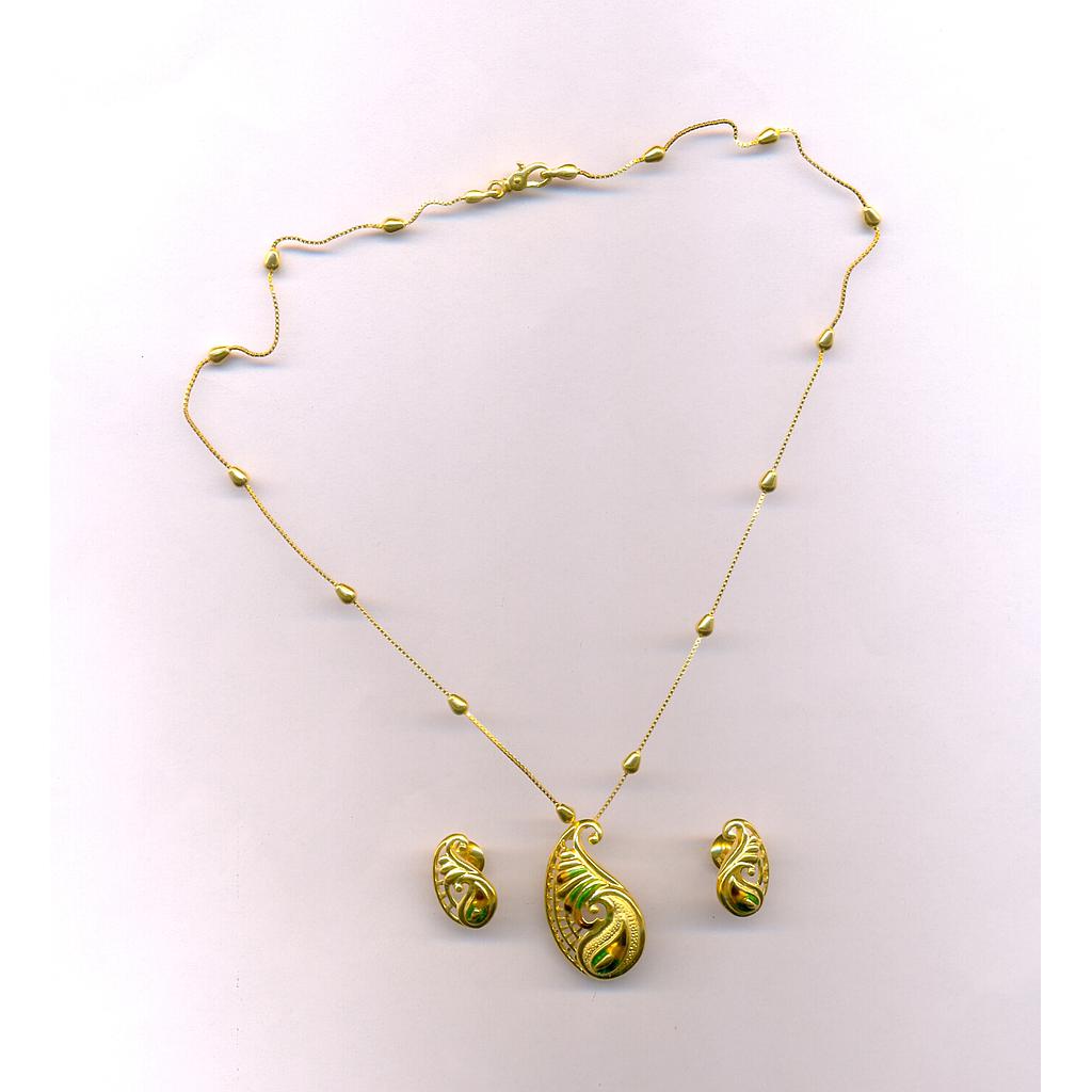 GOLD HALF SET PENDENT CASTING EXCLUSIVE