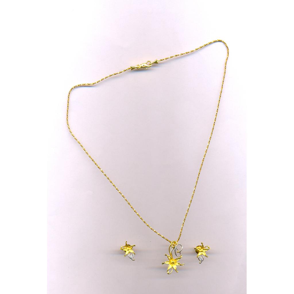 GOLD HALF SET PENDENT CASTING EXCLUSIVE