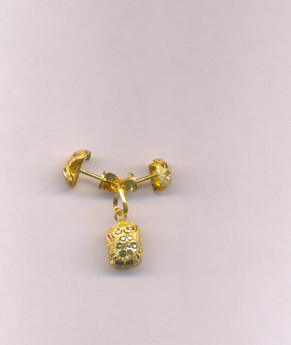 GOLD HALF SET PENDENT CASTING EXCLUSIVE