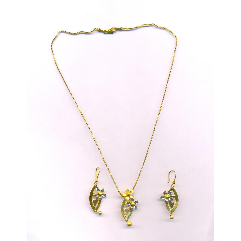 GOLD HALF SET PENDENT CASTING EXCLUSIVE