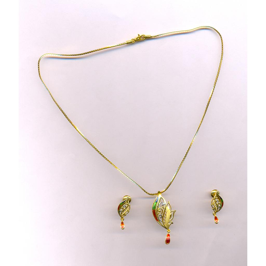 GOLD HALF SET PENDENT CASTING EXCLUSIVE