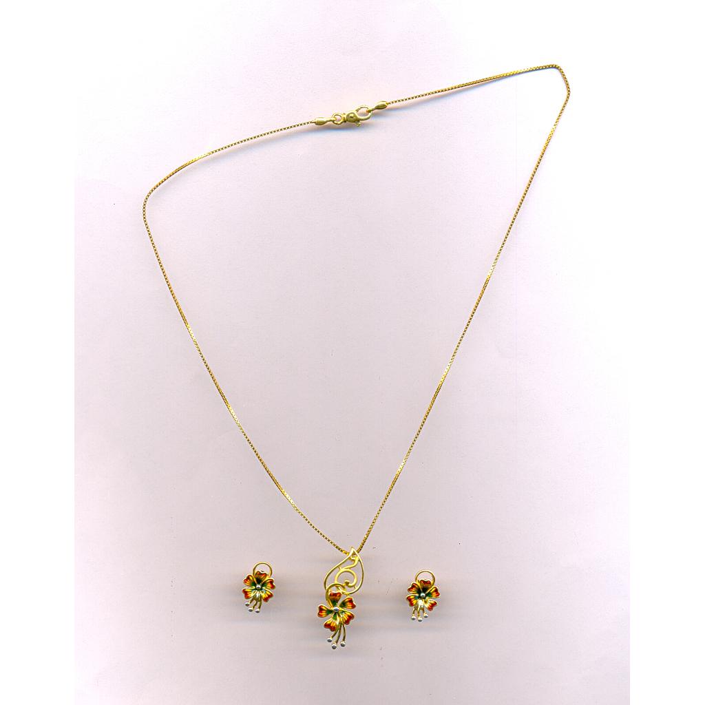 GOLD HALF SET PENDENT CASTING EXCLUSIVE