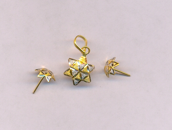 GOLD HALF SET PENDENT CASTING EXCLUSIVE