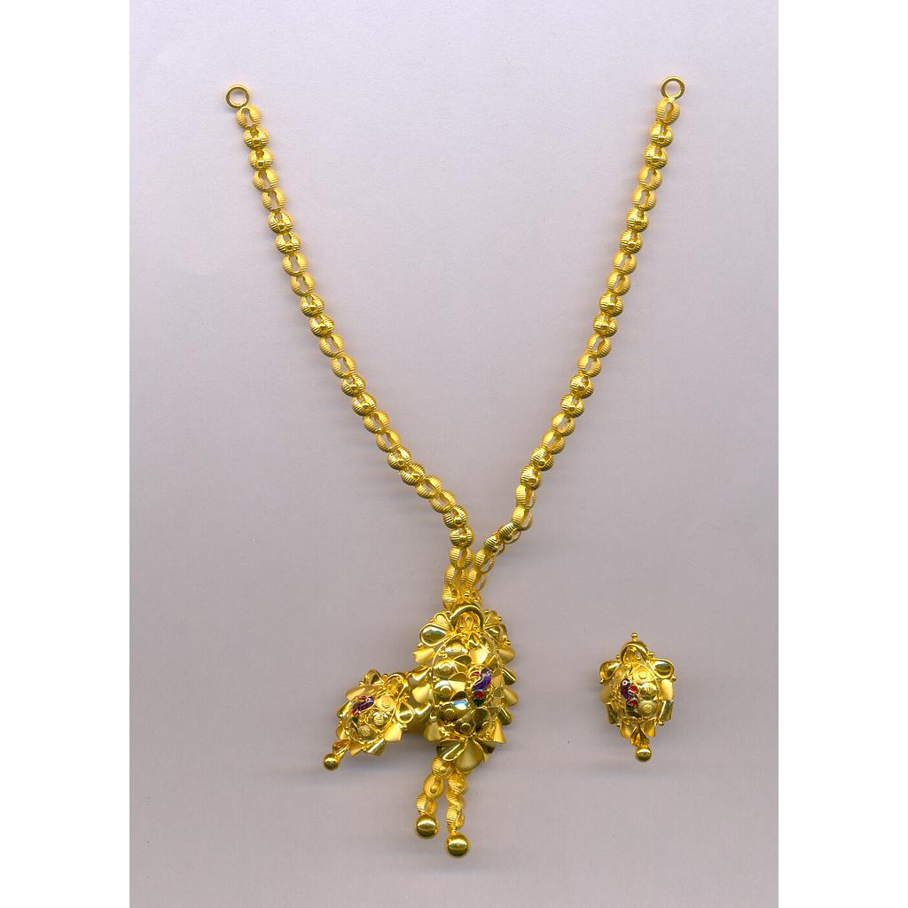 GOLD HALF SET PENDENT CASTING EXCLUSIVE