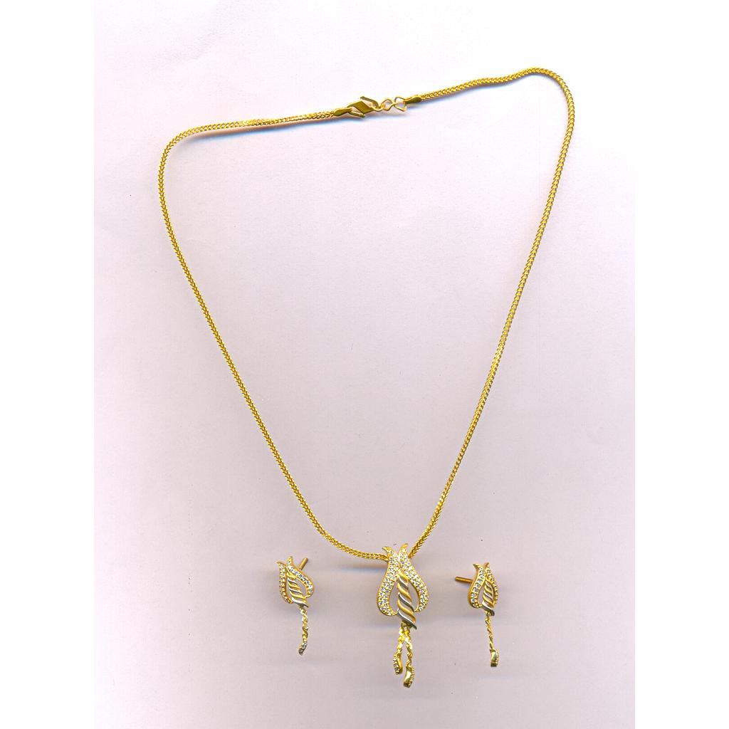 GOLD HALF SET PENDENT CASTING EXCLUSIVE