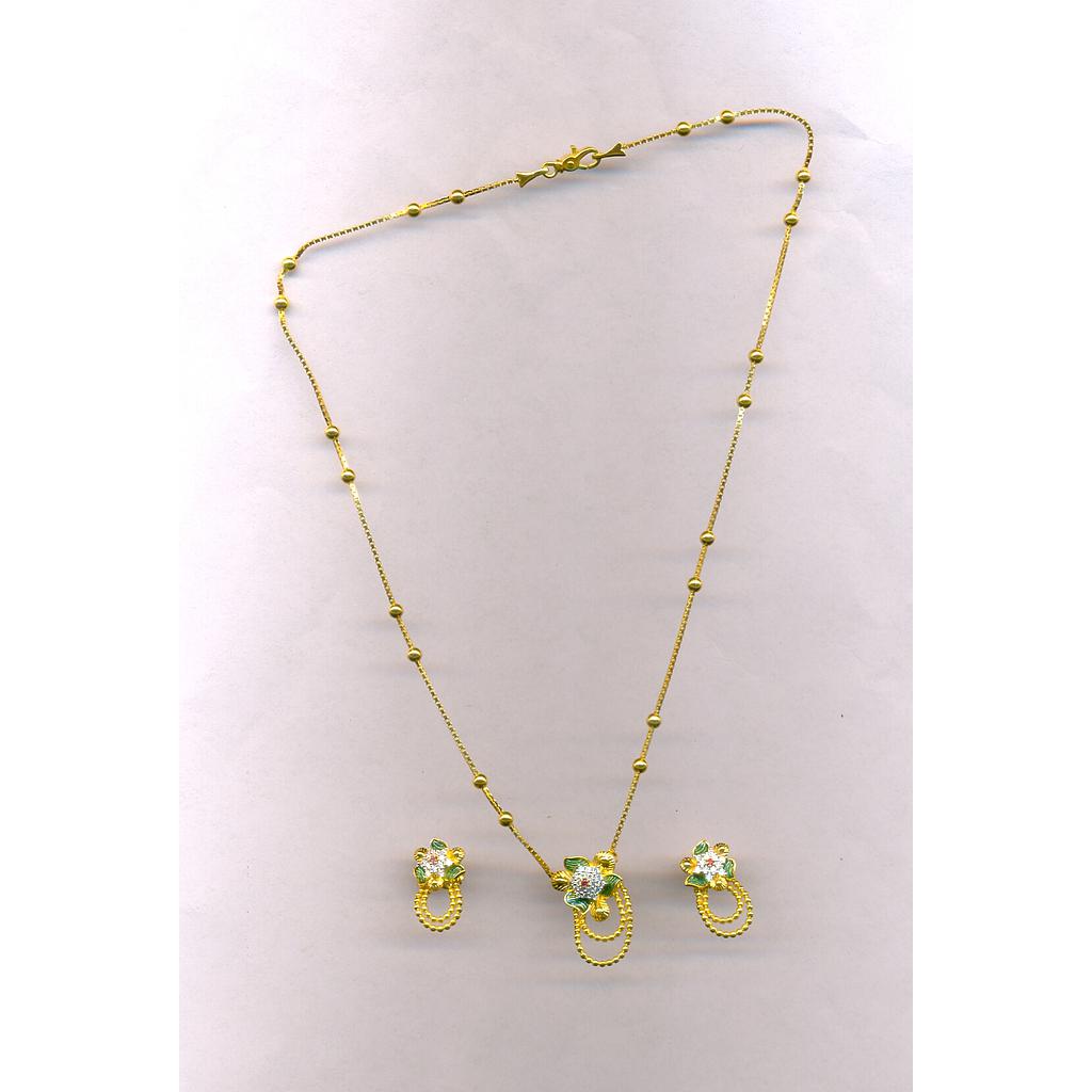 GOLD HALF SET PENDENT CASTING EXCLUSIVE