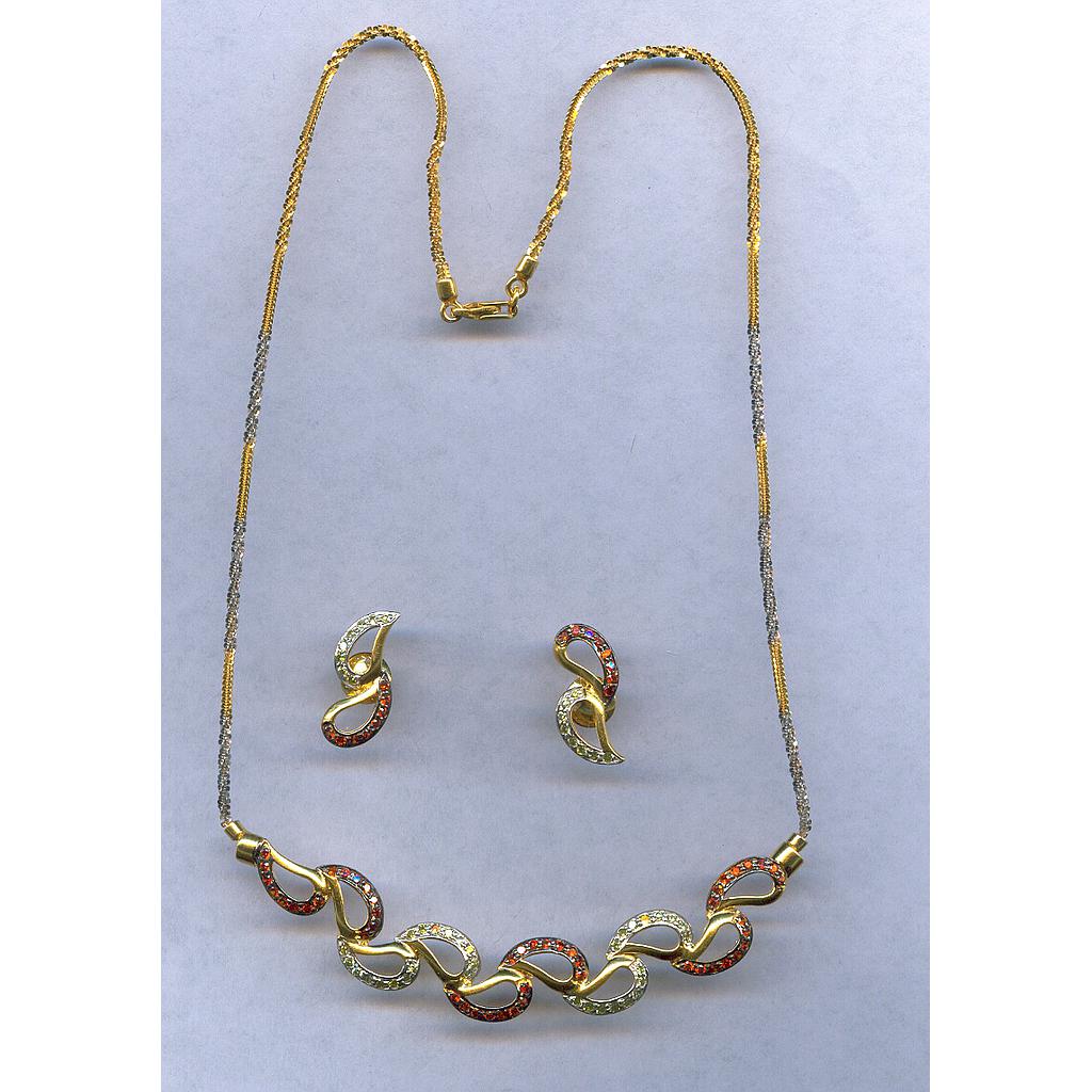GOLD HALF SET PENDENT CASTING EXCLUSIVE