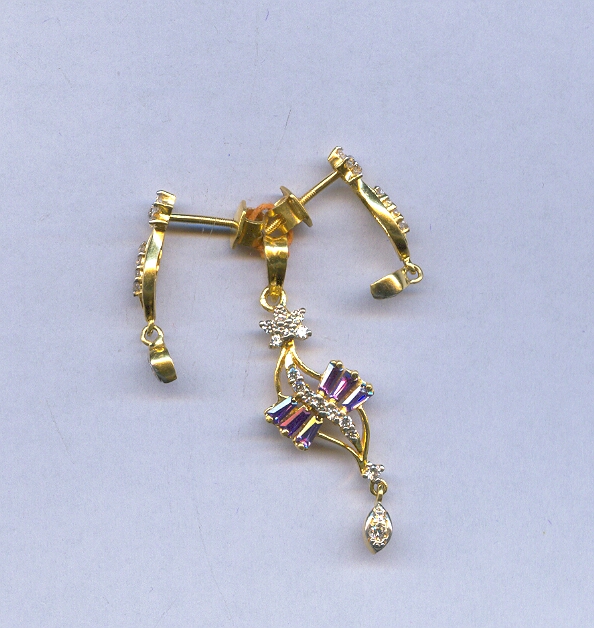 GOLD HALF SET PENDENT CASTING EXCLUSIVE