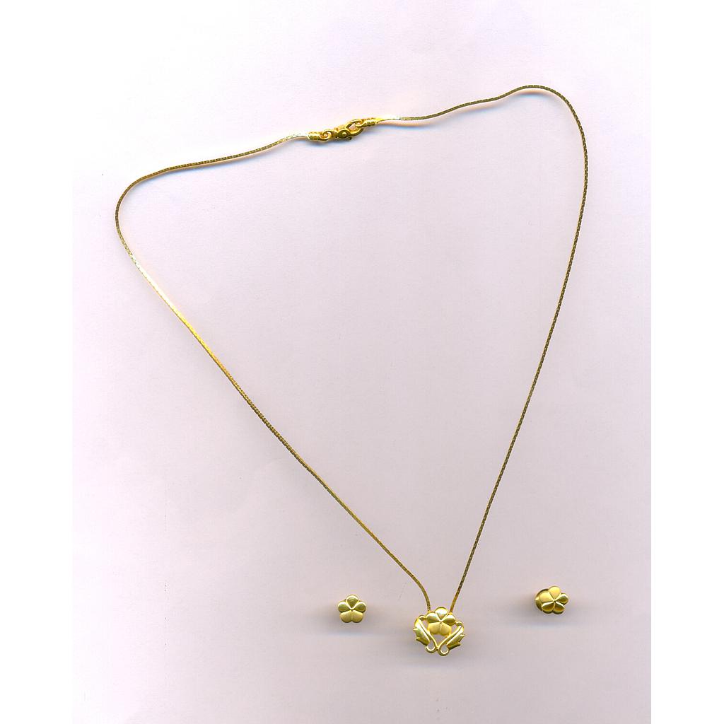 GOLD HALF SET PENDENT CASTING EXCLUSIVE