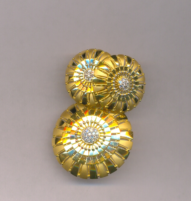GOLD HALF SET PENDENT CASTING FANCY