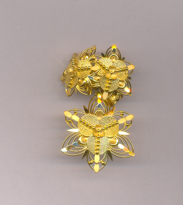 GOLD HALF SET PENDENT CASTING FANCY