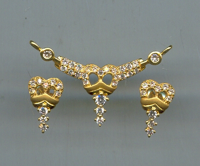 GOLD HALF SET PENDENT CASTING GENERAL