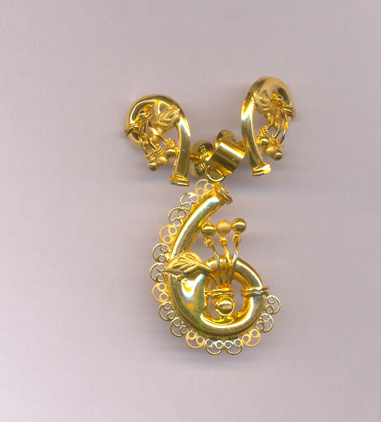 GOLD HALF SET PENDENT CASTING GENERAL