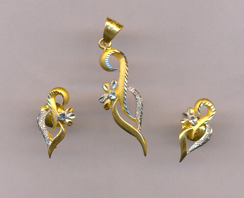 GOLD HALF SET PENDENT CASTING GENERAL
