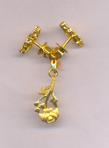 GOLD HALF SET PENDENT CASTING GENERAL