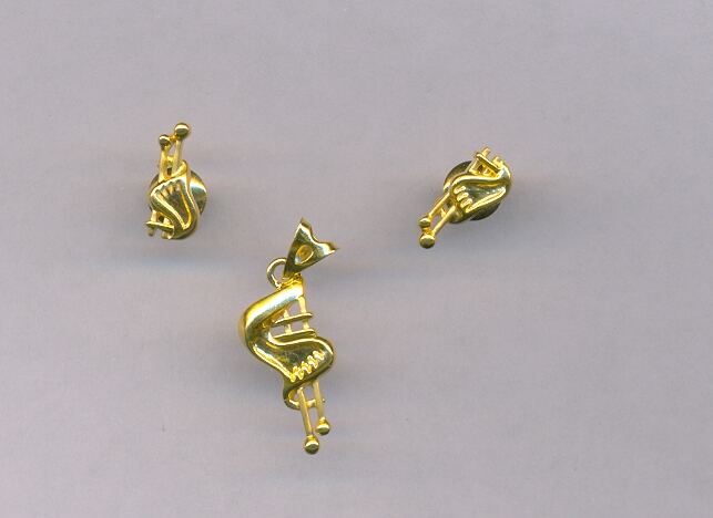 GOLD HALF SET PENDENT CASTING GENERAL