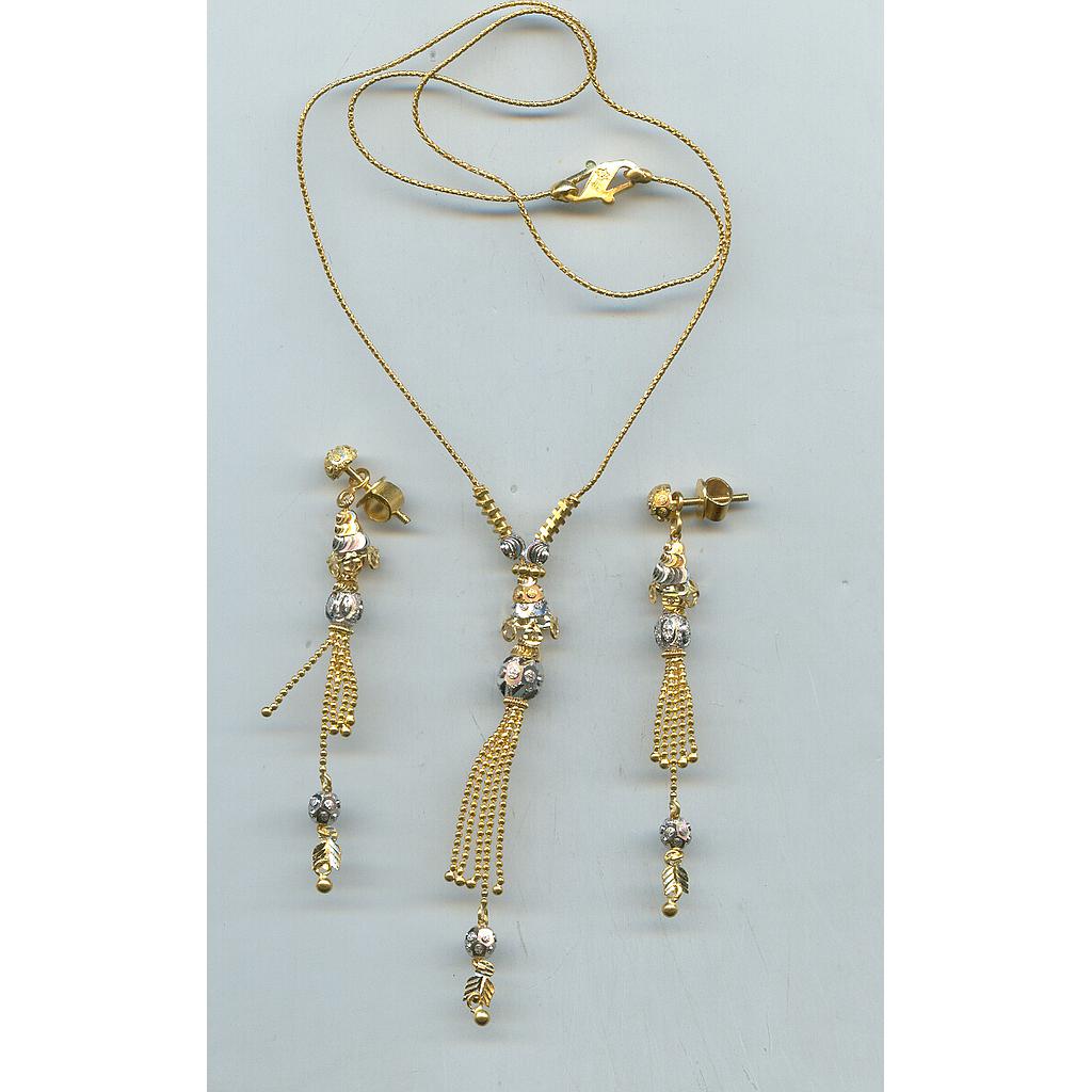GOLD HALF SET PENDENT DESIGNER GENERAL