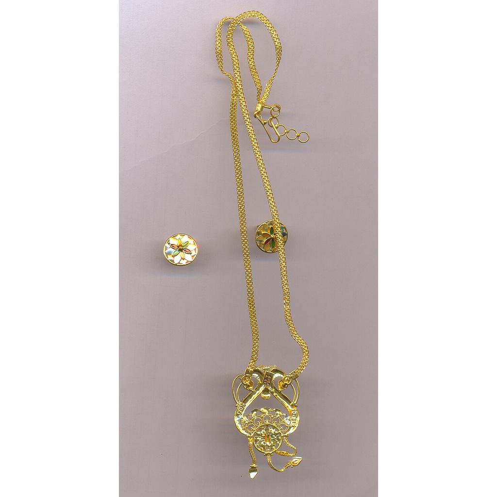 GOLD HALF SET PENDENT IMPORTED