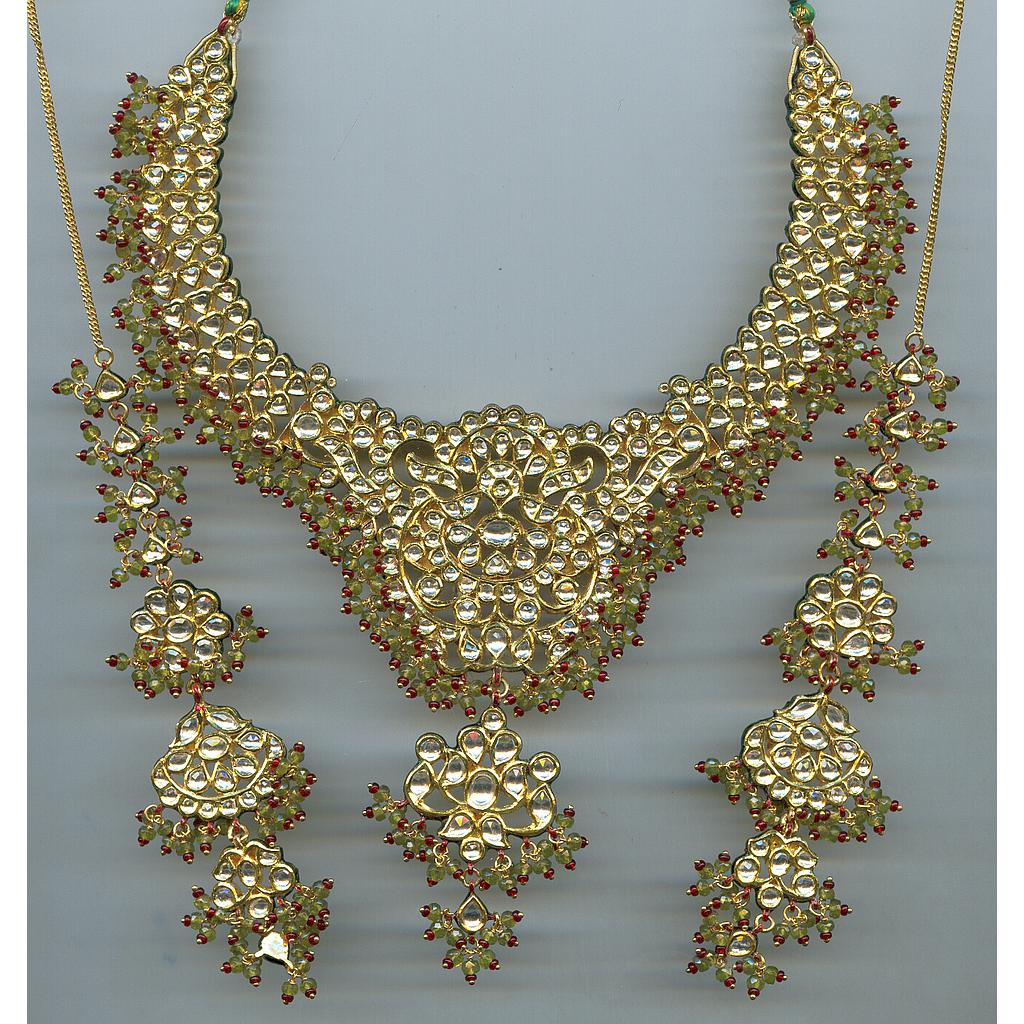 GOLD HALF SET KUNDAN