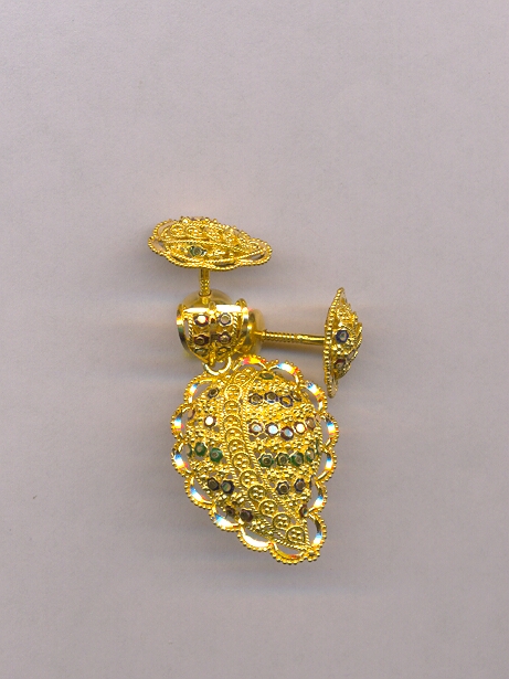 GOLD HALF SET PENDENT PLAIN EXCLUSIVE