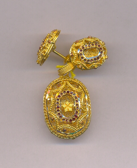 GOLD HALF SET PENDENT PLAIN EXCLUSIVE