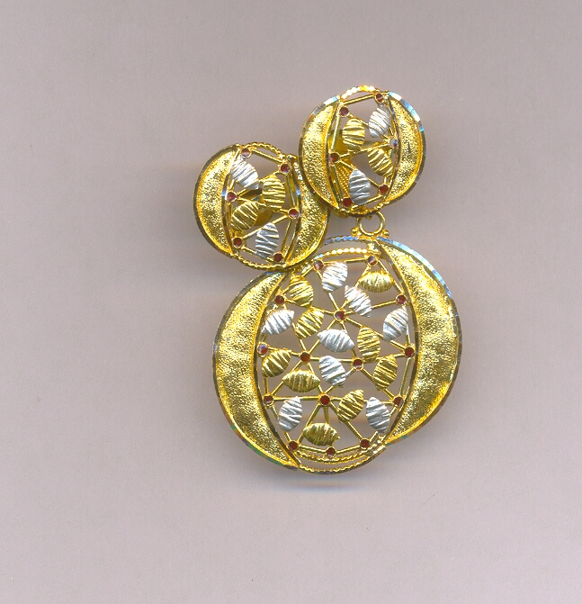 GOLD HALF SET PENDENT PLAIN EXCLUSIVE
