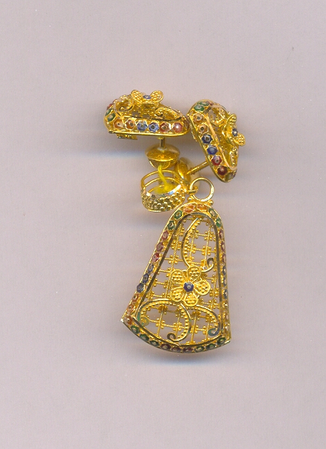 GOLD HALF SET PENDENT PLAIN EXCLUSIVE