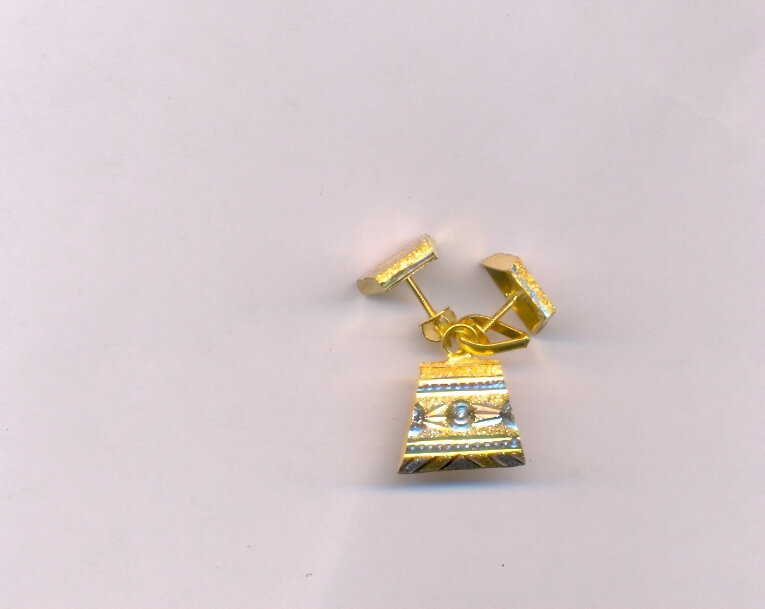 GOLD HALF SET PENDENT PLAIN EXCLUSIVE