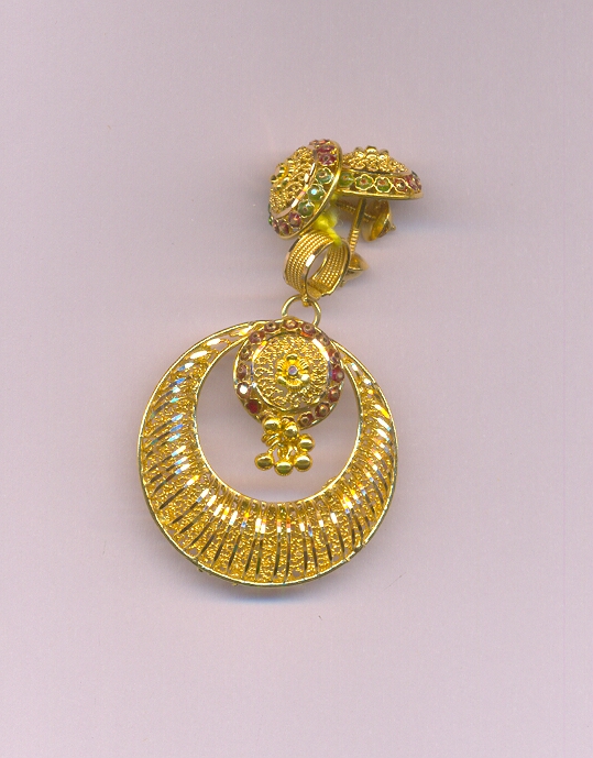 GOLD HALF SET PENDENT PLAIN EXCLUSIVE