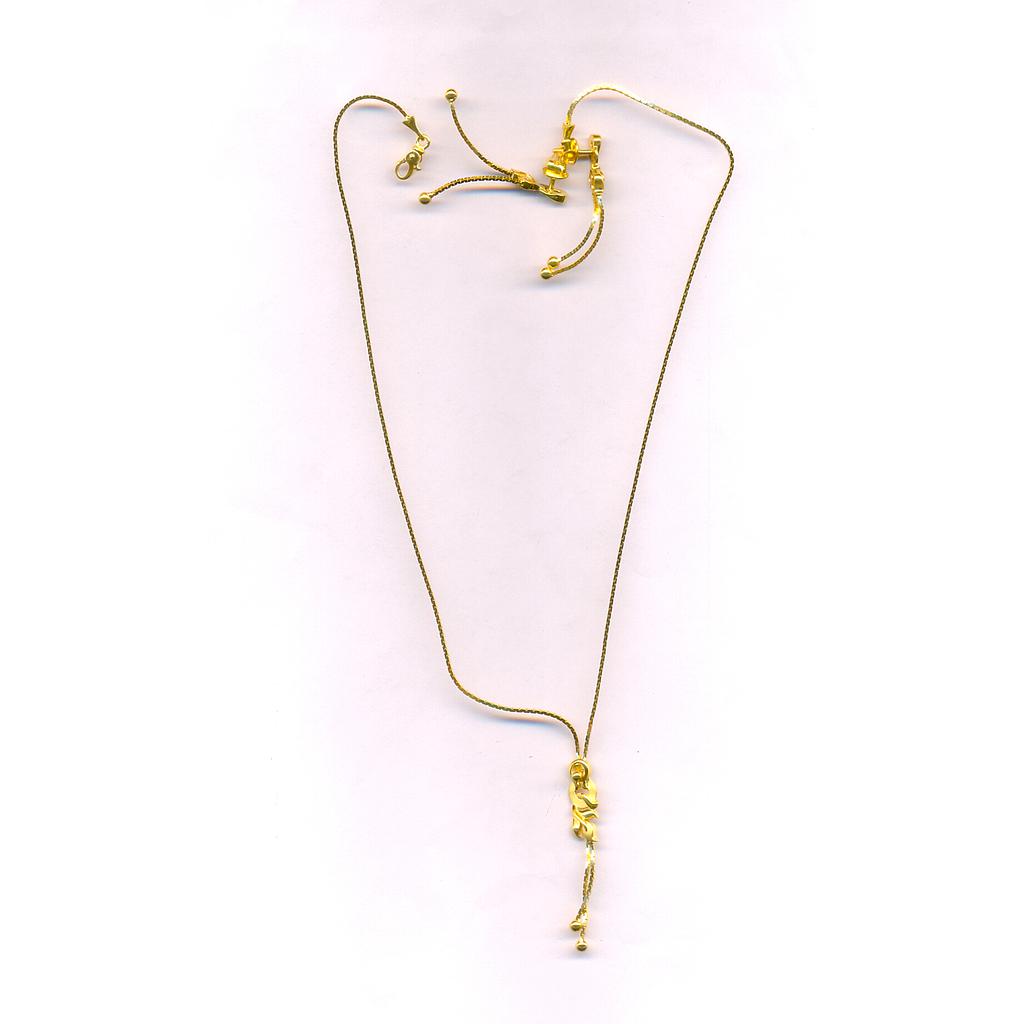 GOLD HALF SET PENDENT PLAIN EXCLUSIVE