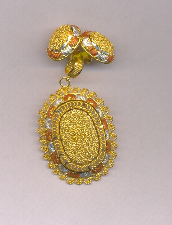 GOLD HALF SET PENDENT PLAIN EXCLUSIVE