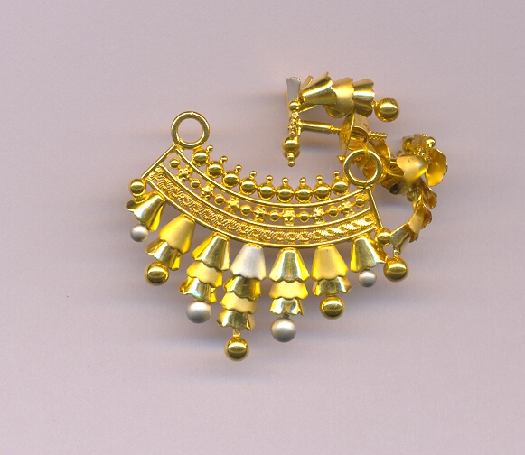 GOLD HALF SET PENDENT PLAIN EXCLUSIVE