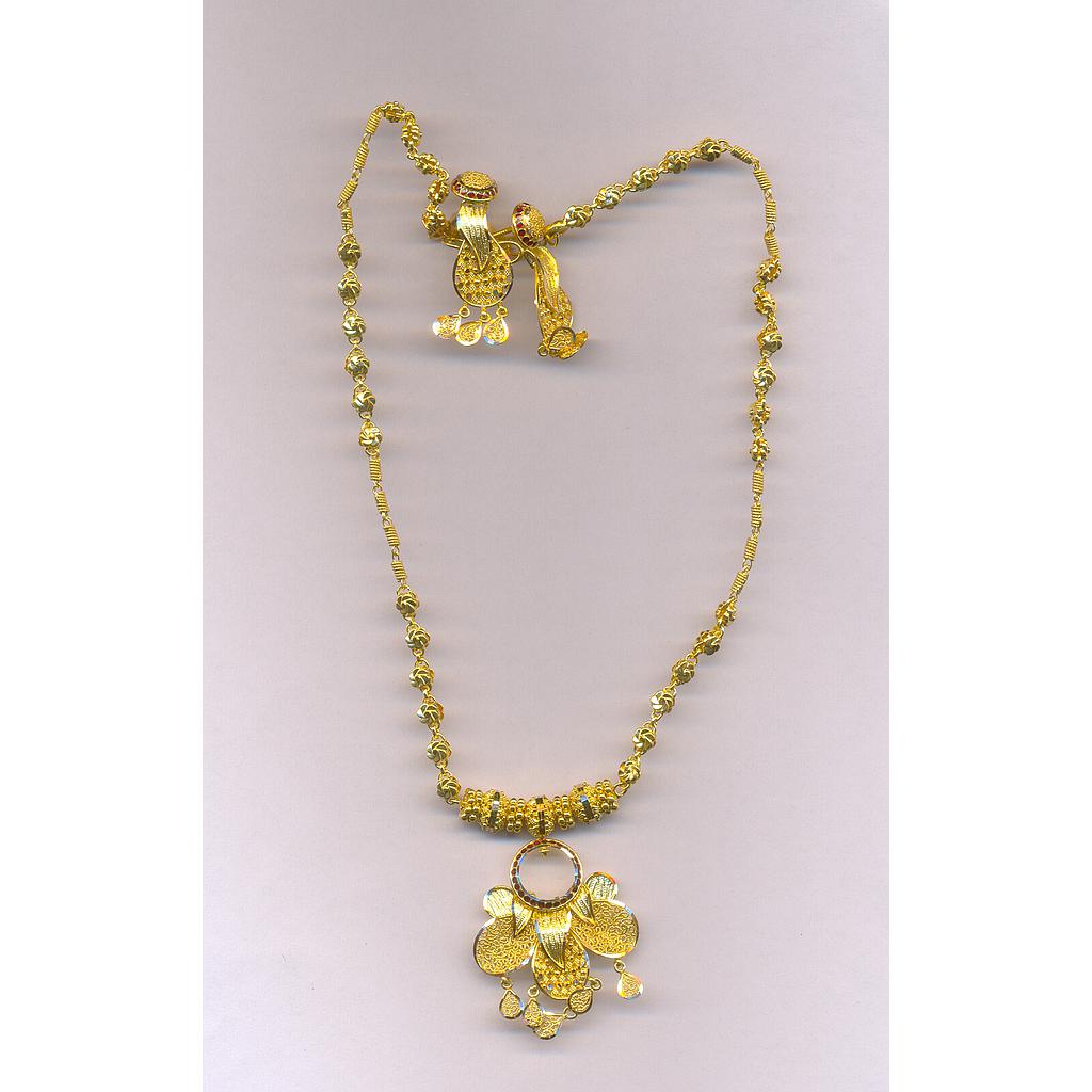 GOLD HALF SET PENDENT PLAIN EXCLUSIVE