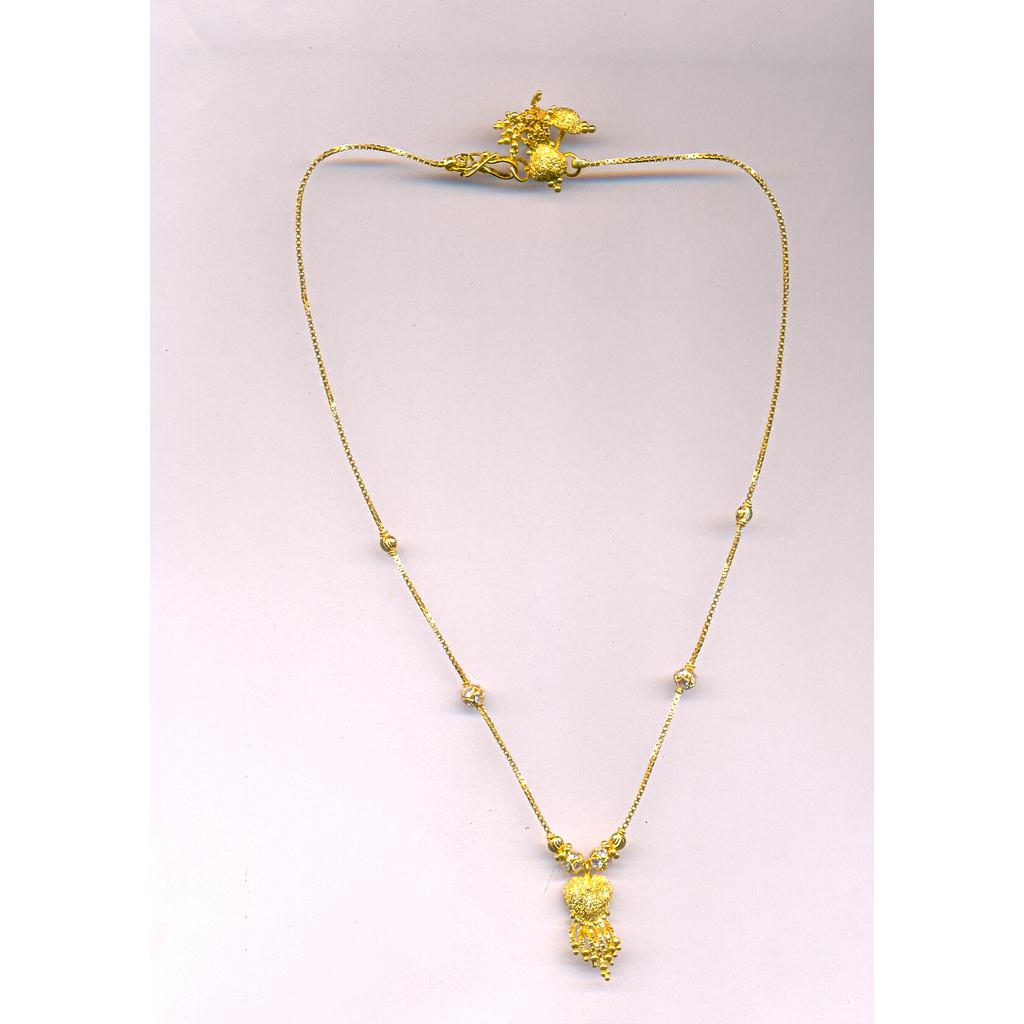 GOLD HALF SET PENDENT PLAIN EXCLUSIVE