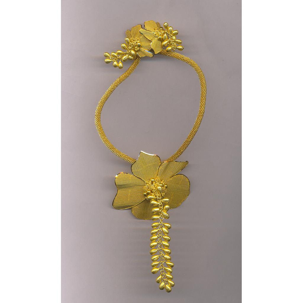 GOLD HALF SET PENDENT PLAIN EXCLUSIVE