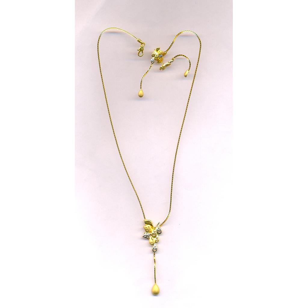 GOLD HALF SET PENDENT PLAIN EXCLUSIVE
