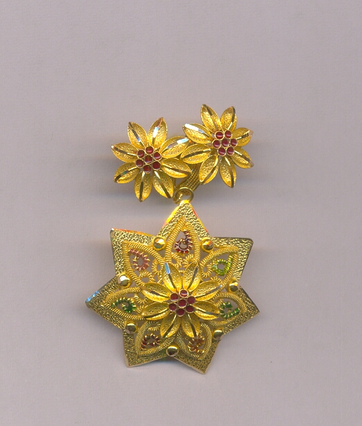 GOLD HALF SET PENDENT PLAIN EXCLUSIVE