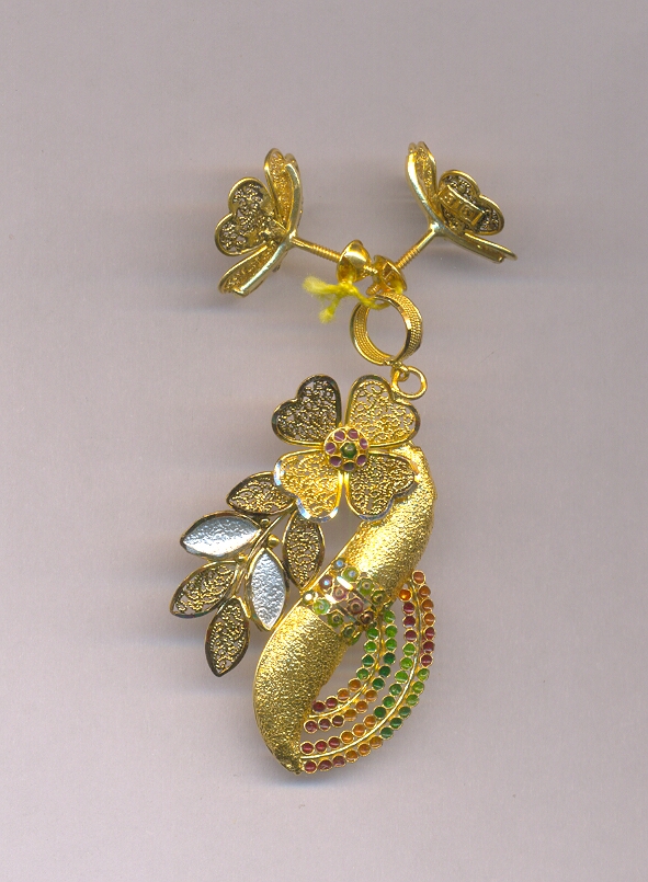 GOLD HALF SET PENDENT PLAIN EXCLUSIVE