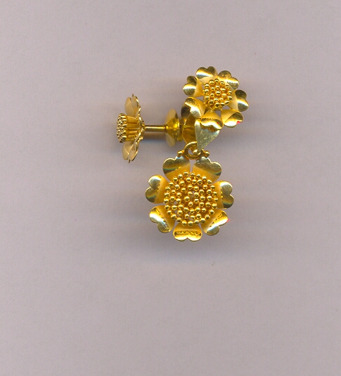 GOLD HALF SET PENDENT PLAIN EXCLUSIVE