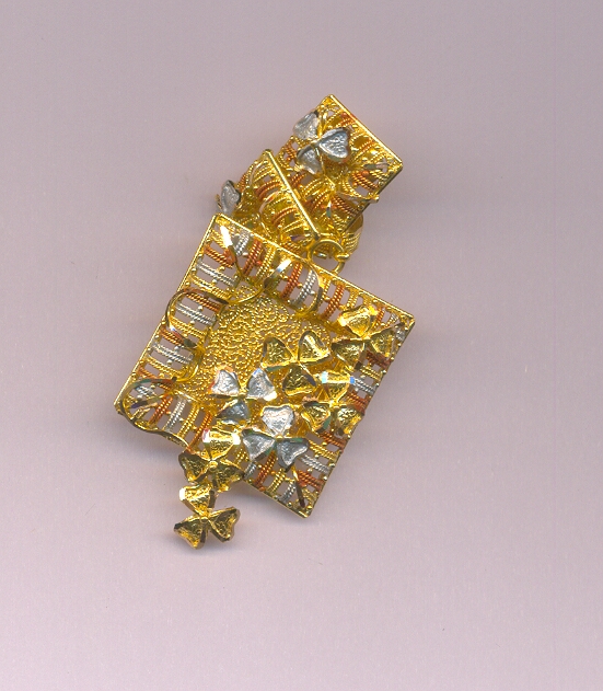 GOLD HALF SET PENDENT PLAIN EXCLUSIVE