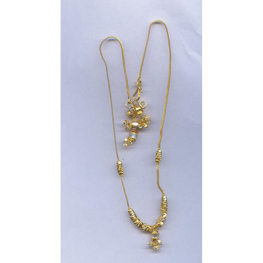 GOLD HALF SET PENDENT PLAIN EXCLUSIVE
