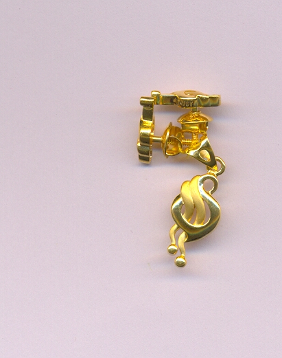 GOLD HALF SET PENDENT PLAIN EXCLUSIVE