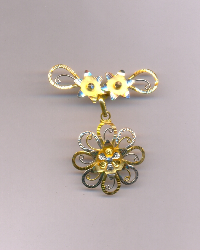 GOLD HALF SET PENDENT PLAIN EXCLUSIVE