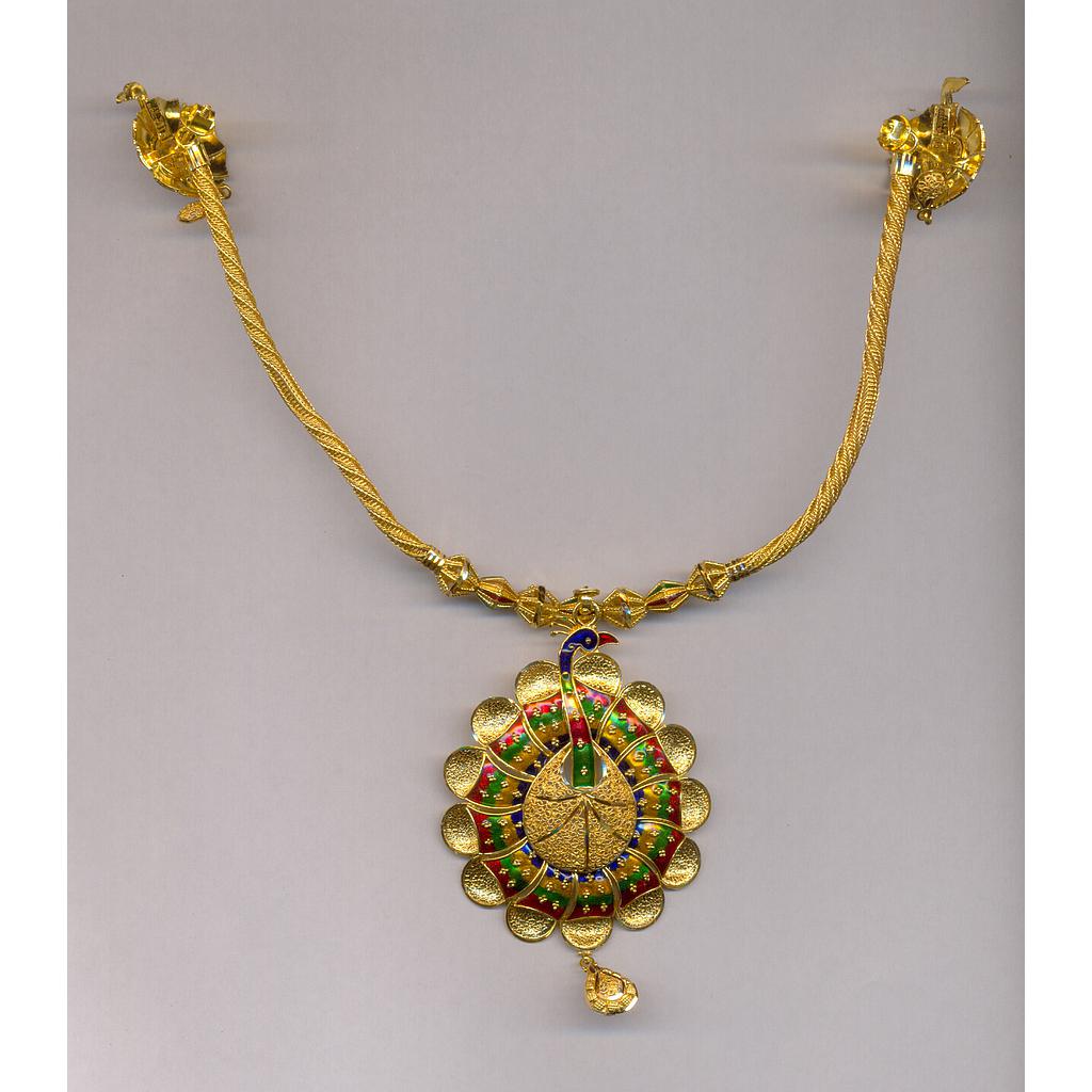 GOLD HALF SET PENDENT PLAIN EXCLUSIVE