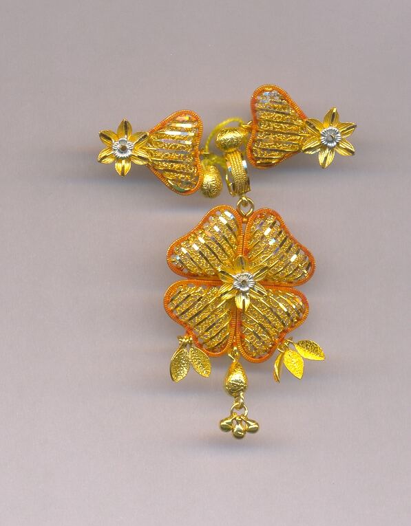 GOLD HALF SET PENDENT PLAIN EXCLUSIVE