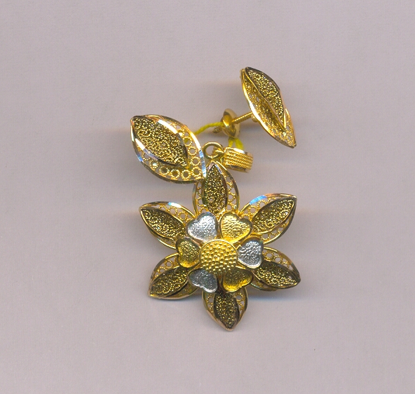 GOLD HALF SET PENDENT PLAIN EXCLUSIVE