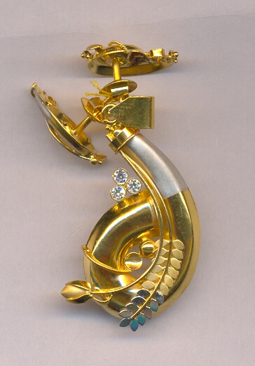 GOLD HALF SET PENDENT PLAIN EXCLUSIVE